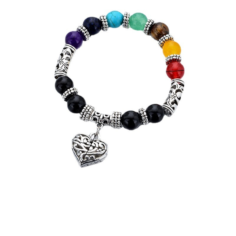 Yoga Energy Heart-shaped Single Layer Wisdom Bracelets