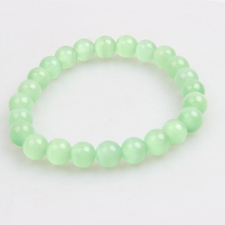 Men's Eye Round Beads Lucky Lady Fresh Simple Bracelet