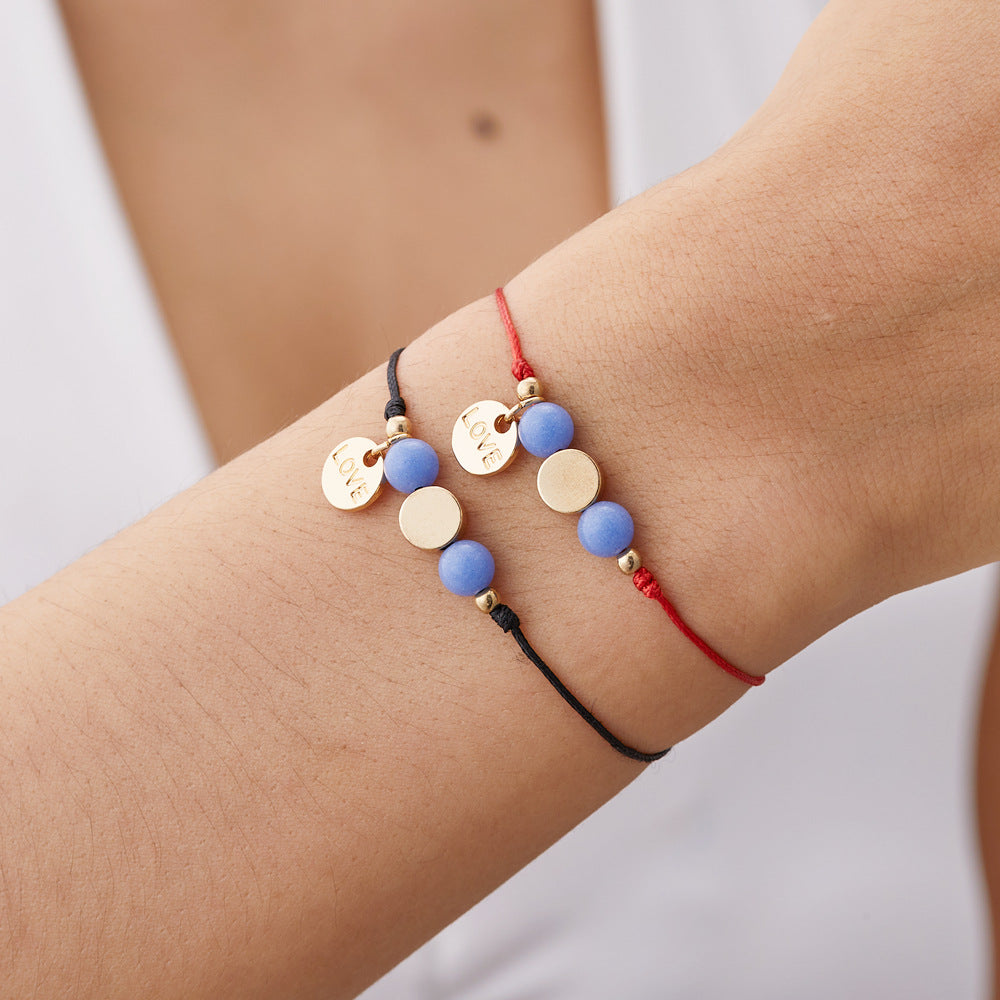 Costume Simple pour femmes, Bracelets étoiles lumineux tissés à la main à cinq branches