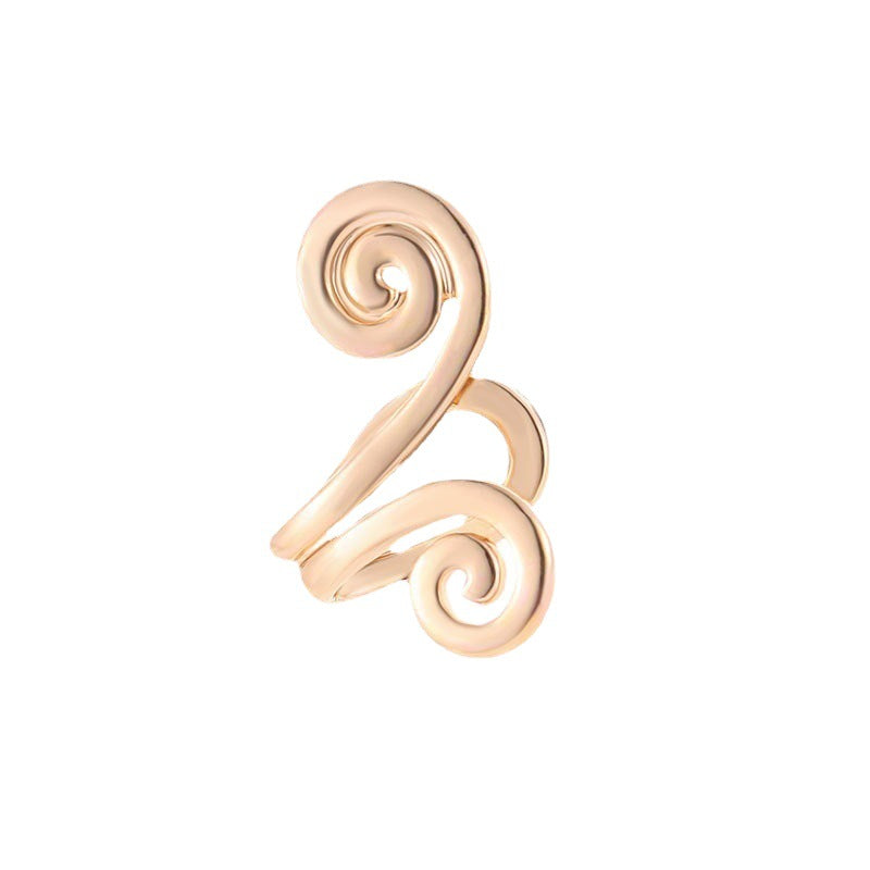 Women's Simple Shiatsu Slimming Fashion Hoop Mantra Earrings
