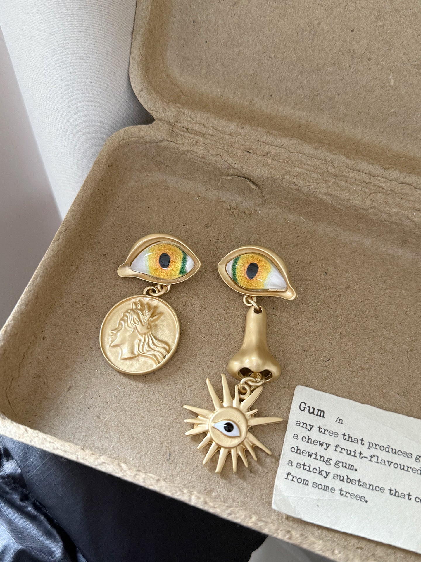 Personalized Eye Retro Three-dimensional Evil Eyes Earrings