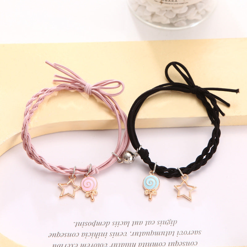 Female Couple Pair Rubber Band For Boyfriend Bracelets