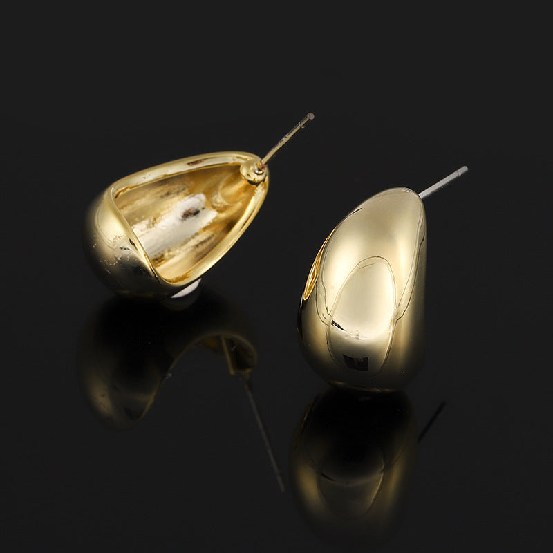 Mosquito Coil Cold Style Metal Water Drop Simple Ear Clip