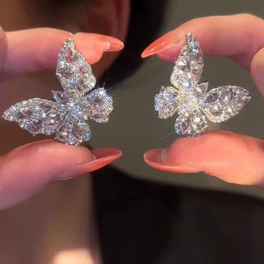 Women's Super Fairy Zircon Butterfly Trendy Korean Style Ear Clip