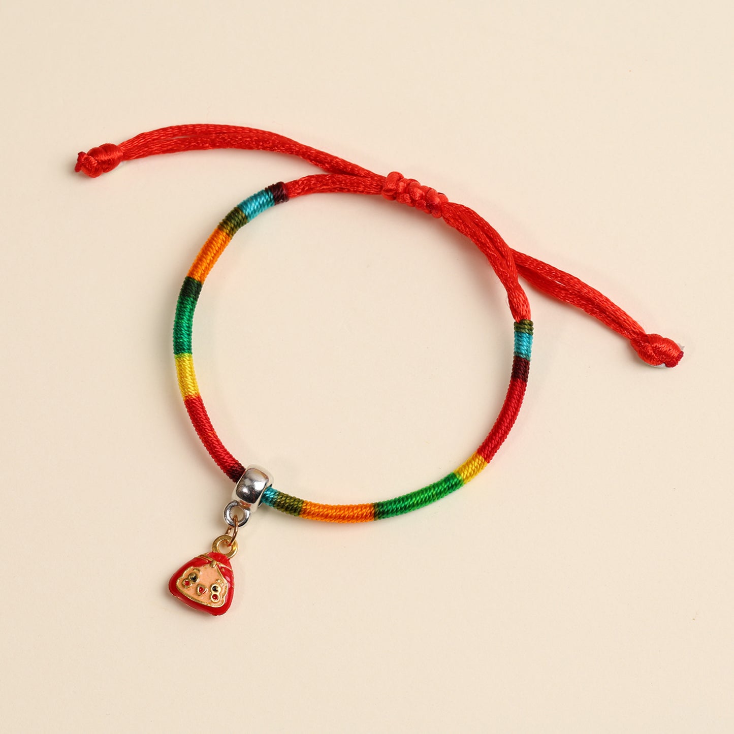 Children's Colorful Braided Rope Alloy Small Dragon Boat Festival Hand-woven Bracelets