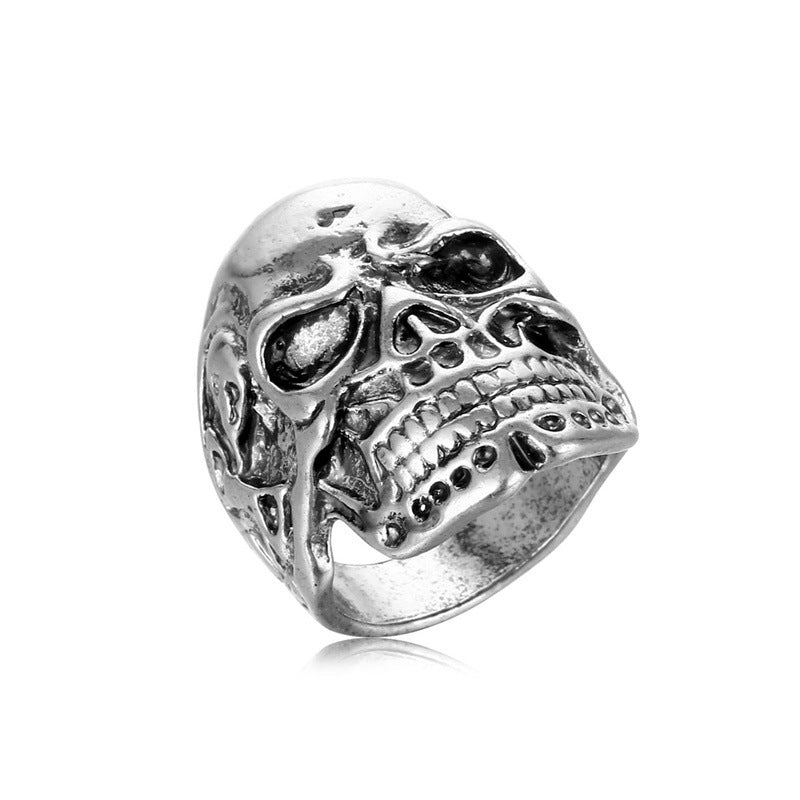 Fashion Retro Distressed Temperament Trend Alloy Ring