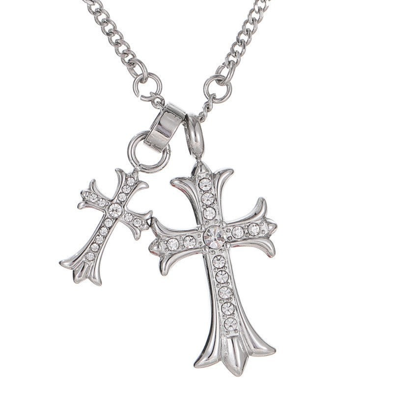 Women's & Men's High-grade Twin Sweater Chain Special Interest Necklace