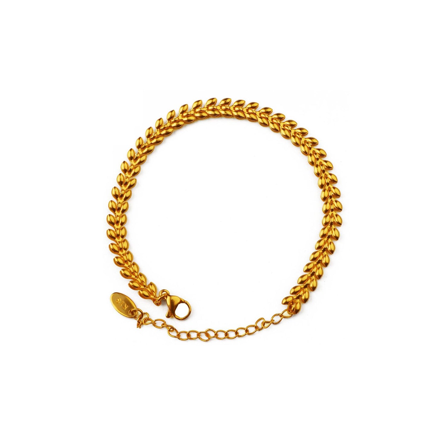 Women's Gold Wheat For Trendy Design Light Luxury Bracelets