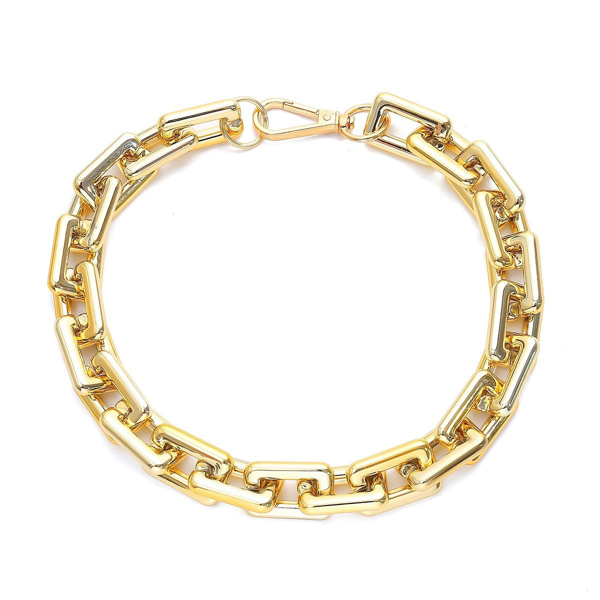 Buckle Geometric Square Chain Cold Wind Hip Necklaces