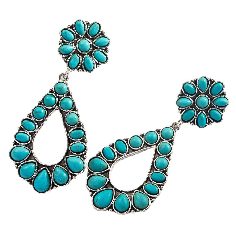 Bohemian Vacation Style Turquoise Fashion Creative Earrings