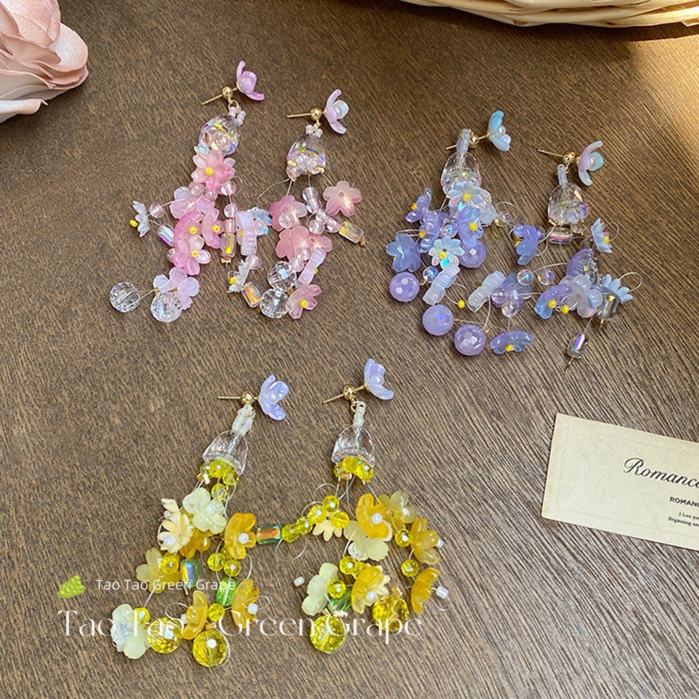 Women's Self Blooming Summer Dopamine Multicolored Tassel For Vacation Style Unique Earrings