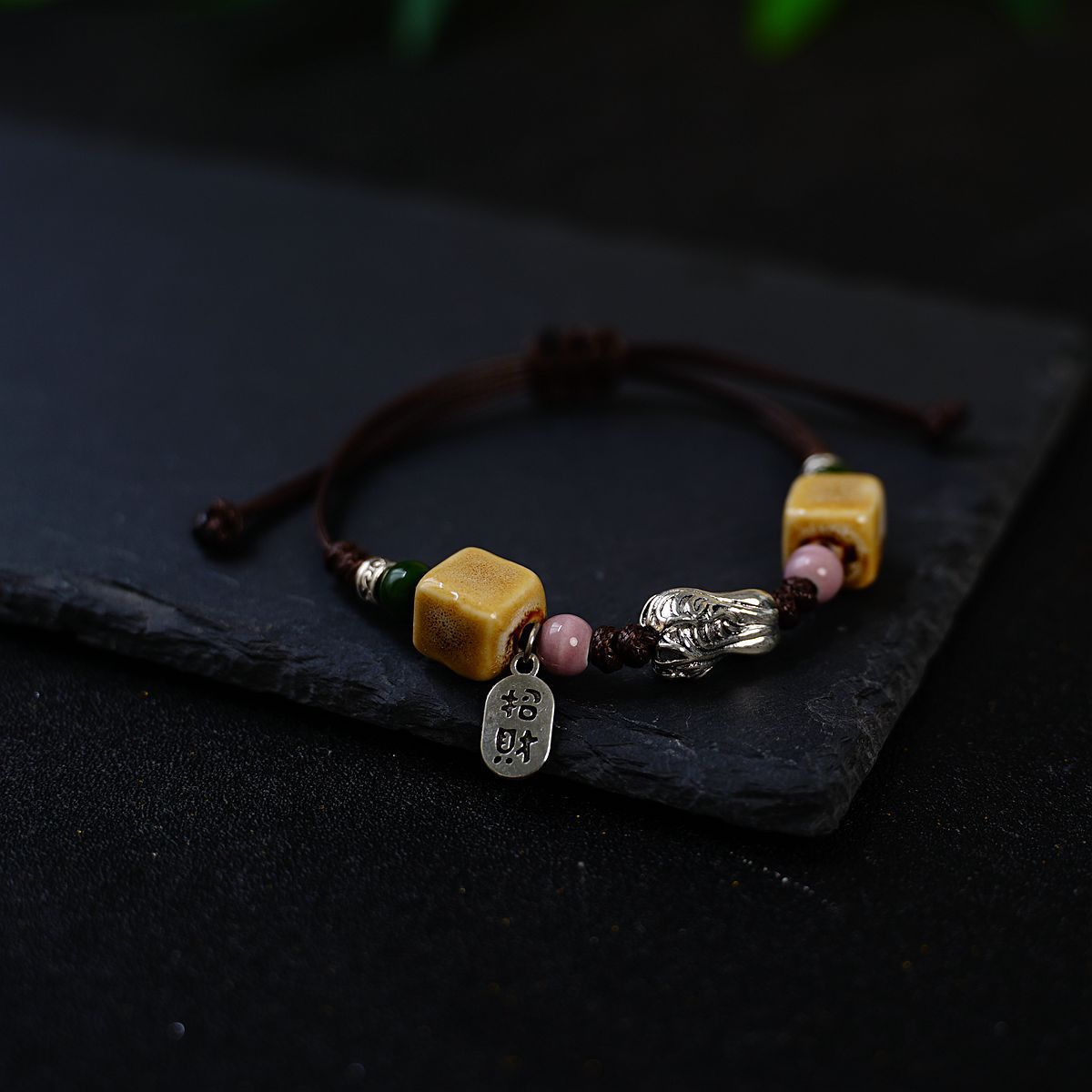 Strap Artistic Fresh Ceramic Retro Ethnic Bracelets