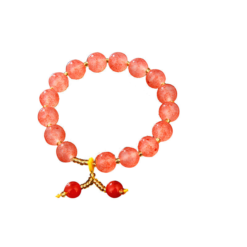 Style Colorful Female String Imitation Jade Material Bracelets