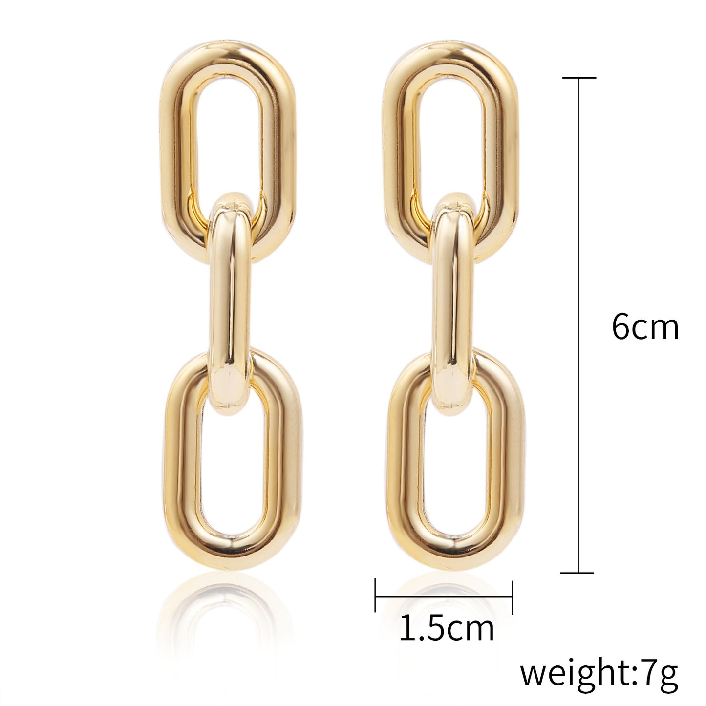 Fashion Exaggerated Trend Cold Style Metal Earrings