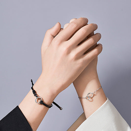 Mobius Strip Couple Niche Design Simple High-grade Bracelet