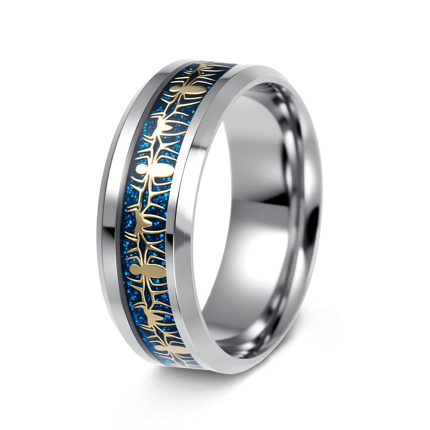 Women's & Men's Anime Movie Surrounding Spider Man Unique Titanium Ring
