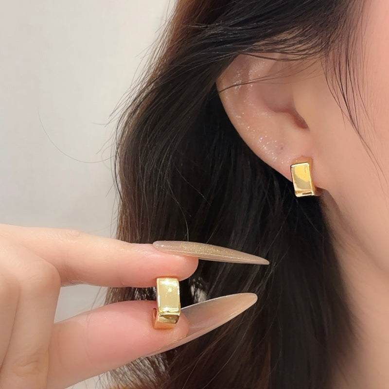 Women's High-grade Style Geometric Small Square Personalized Earrings