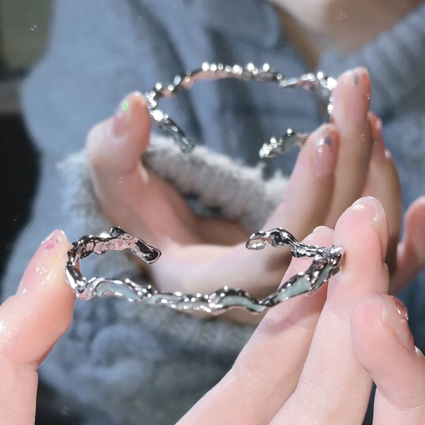 Women's Irregular Blue Light Luxury Minority Exquisite Bracelet