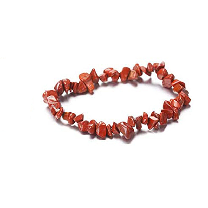 Bracelets de gravier en cristal naturel de yoga en pierre colorée pour femmes