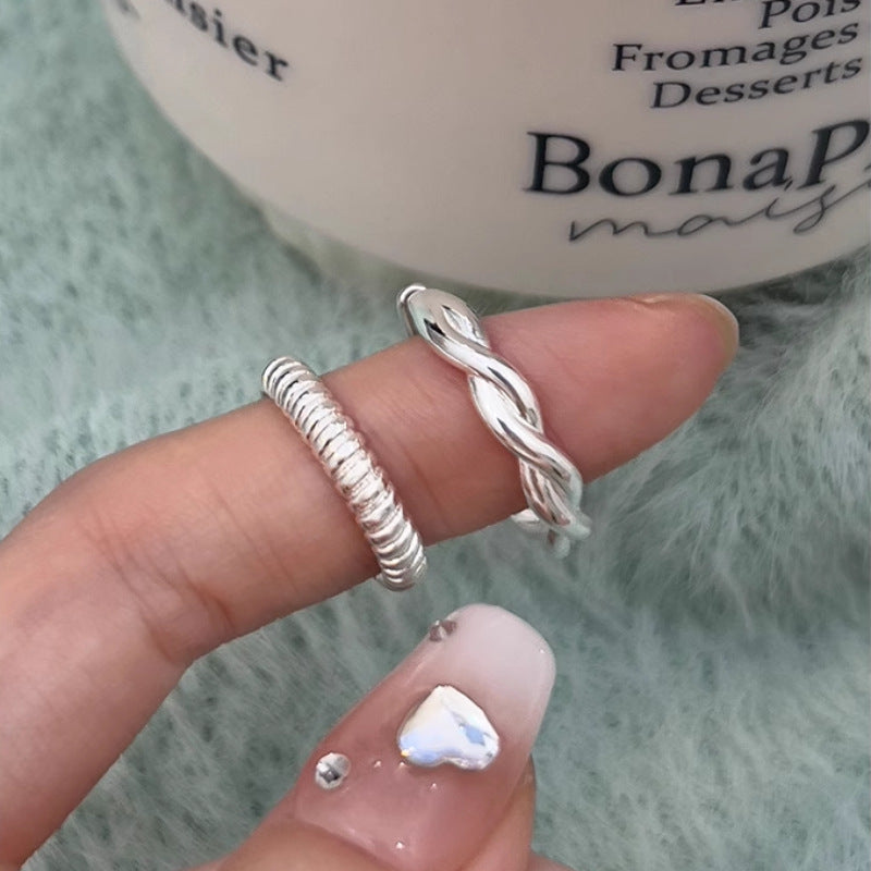 Design Spiral Female Minimalist Style Simple Rings