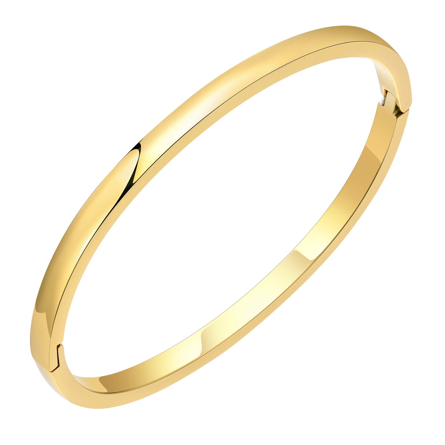 Women's Simple Stainless Steel Glossy Open Titanium Versatile Personalized Bracelets