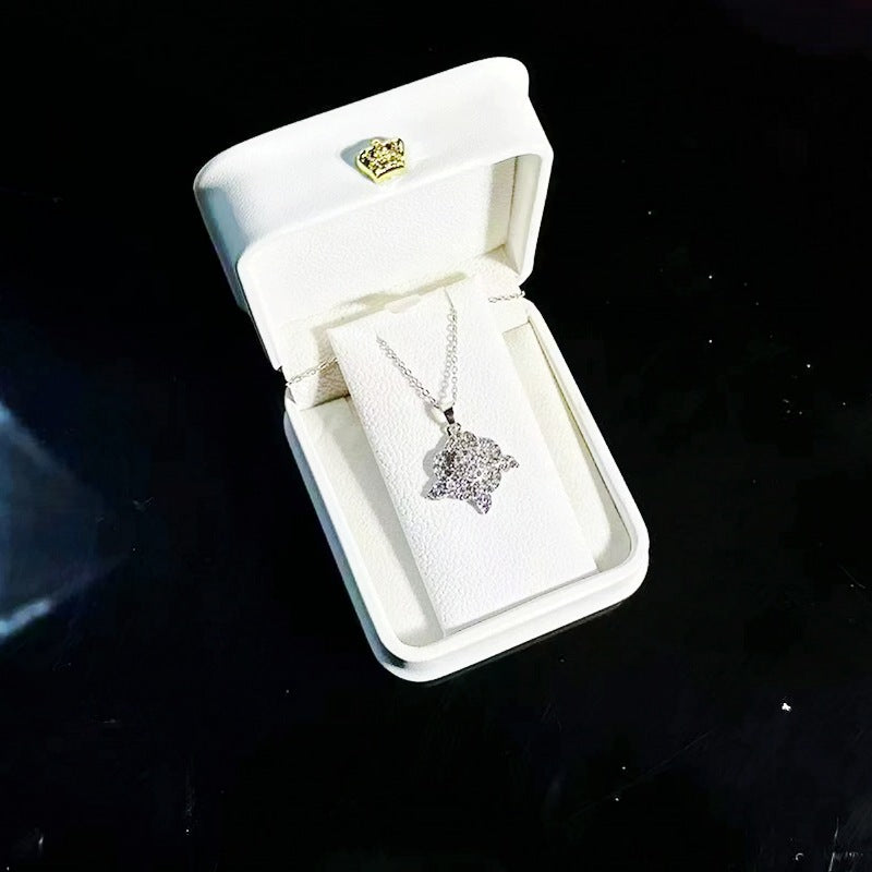 Women's Fashion Luxury Group Diamond Engagement Three-piece Necklaces