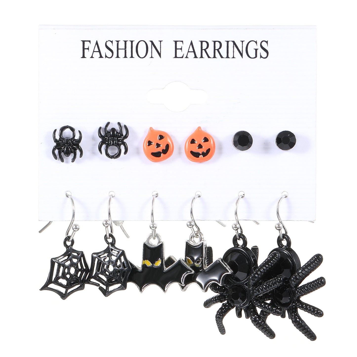 Women's Halloween Personality Horror Funny Pieces Suit Earrings