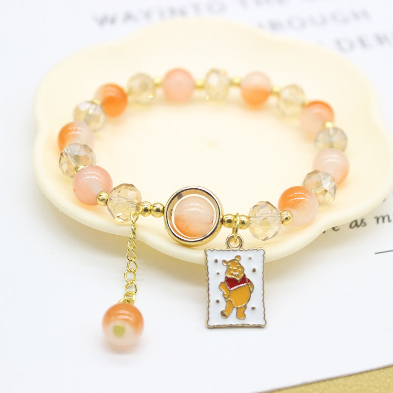 Ice Crystal Cartoon Jade Dog Clow Bracelets