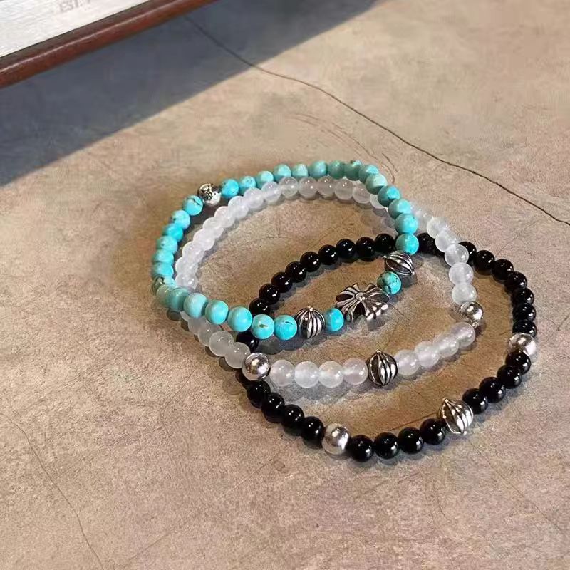 Women's & Men's Niche Cross Beaded Light Luxury High-grade Bracelet