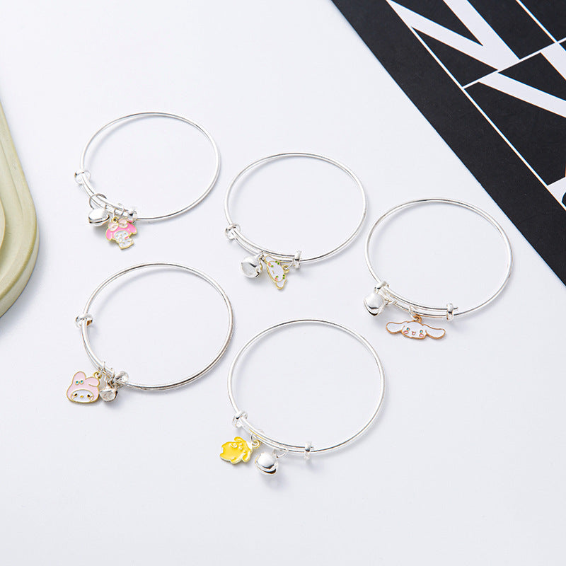Cute Cartoon Jade Big Dog Melody Clow Hello Kitty Bracelet