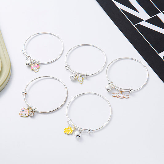 Cute Cartoon Jade Big Dog Melody Clow Hello Kitty Bracelet