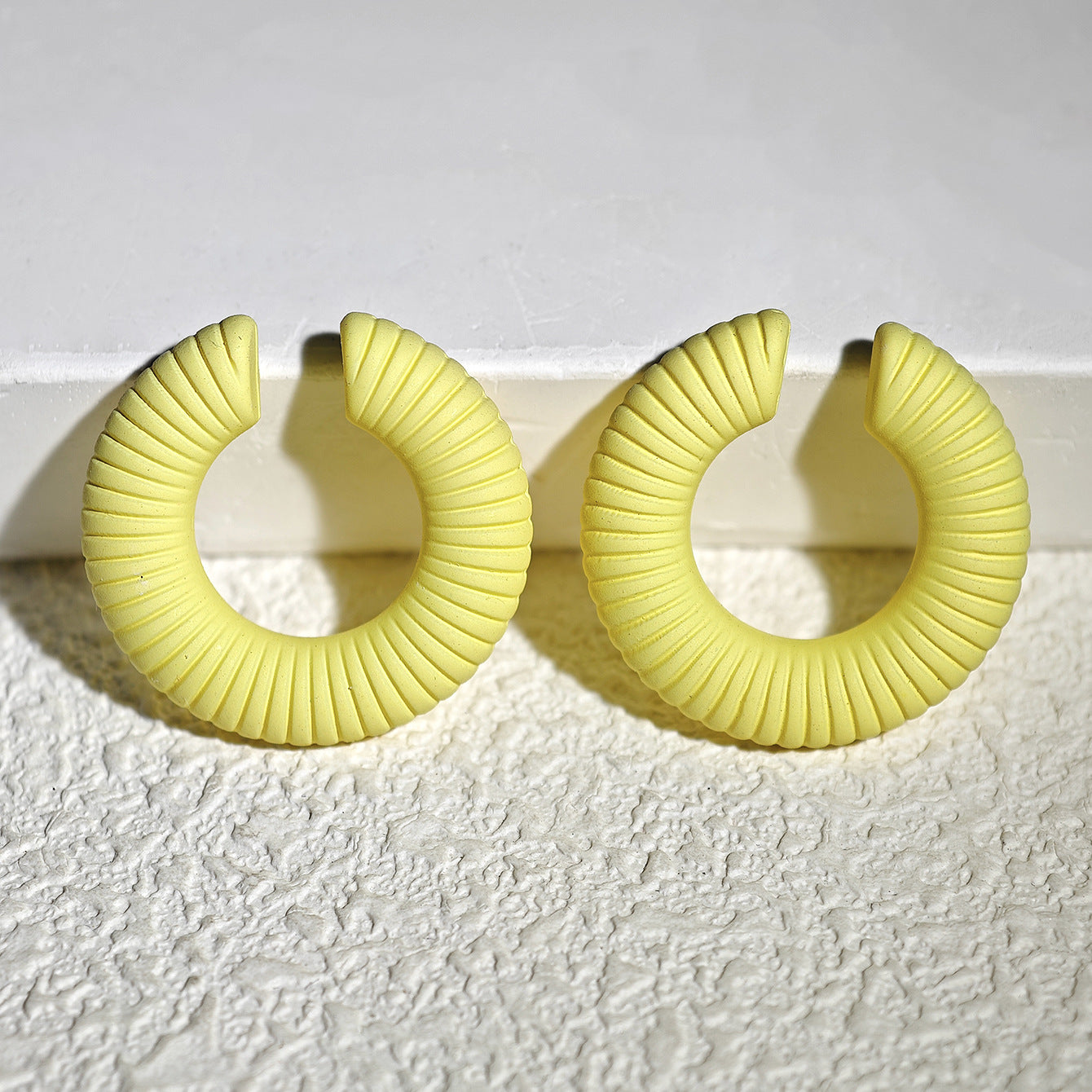Acrylic Candy Color Matte Simple Design Ear Clip