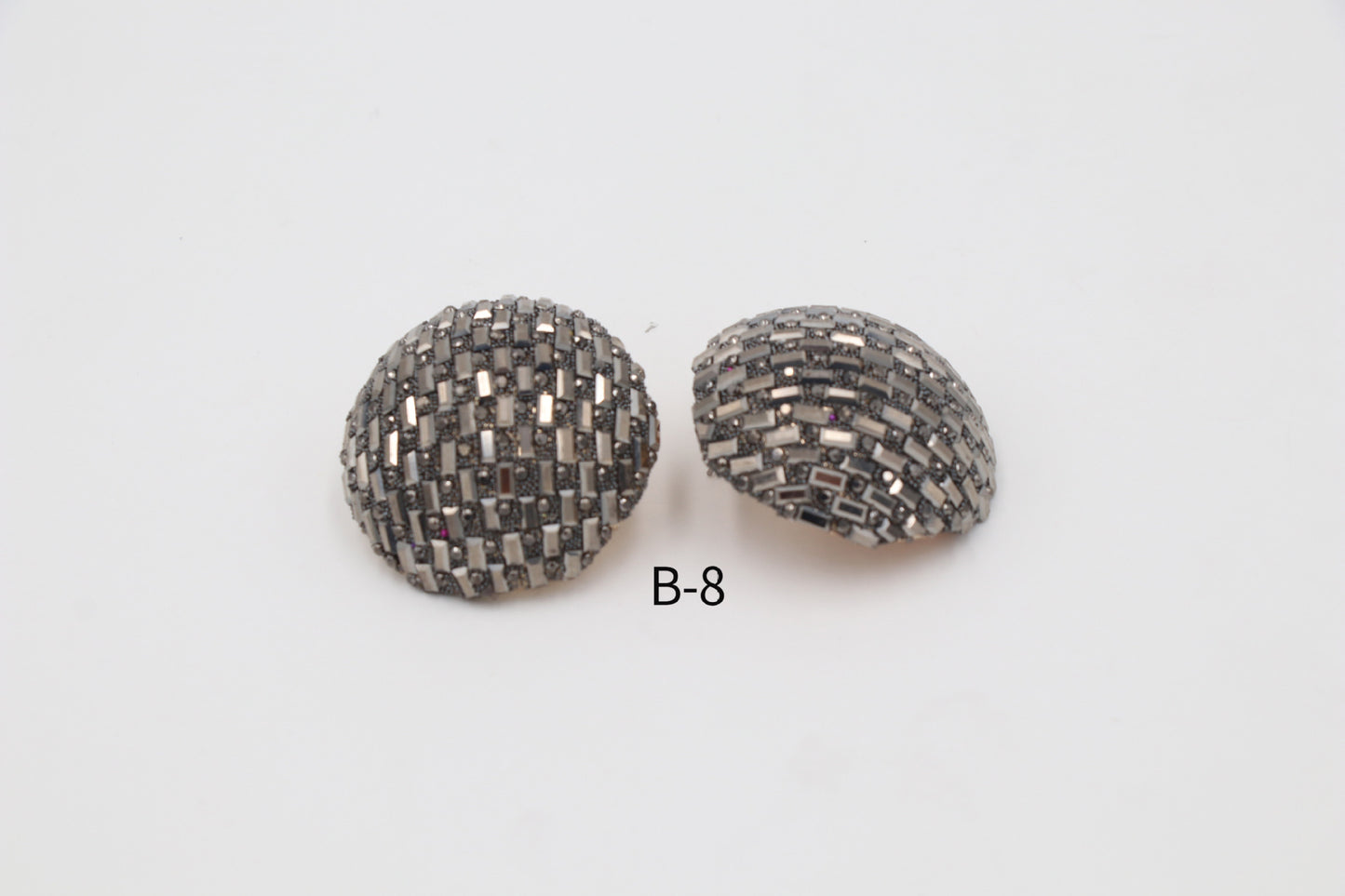 Circle Metal Button Ear Elegant Generous Earrings