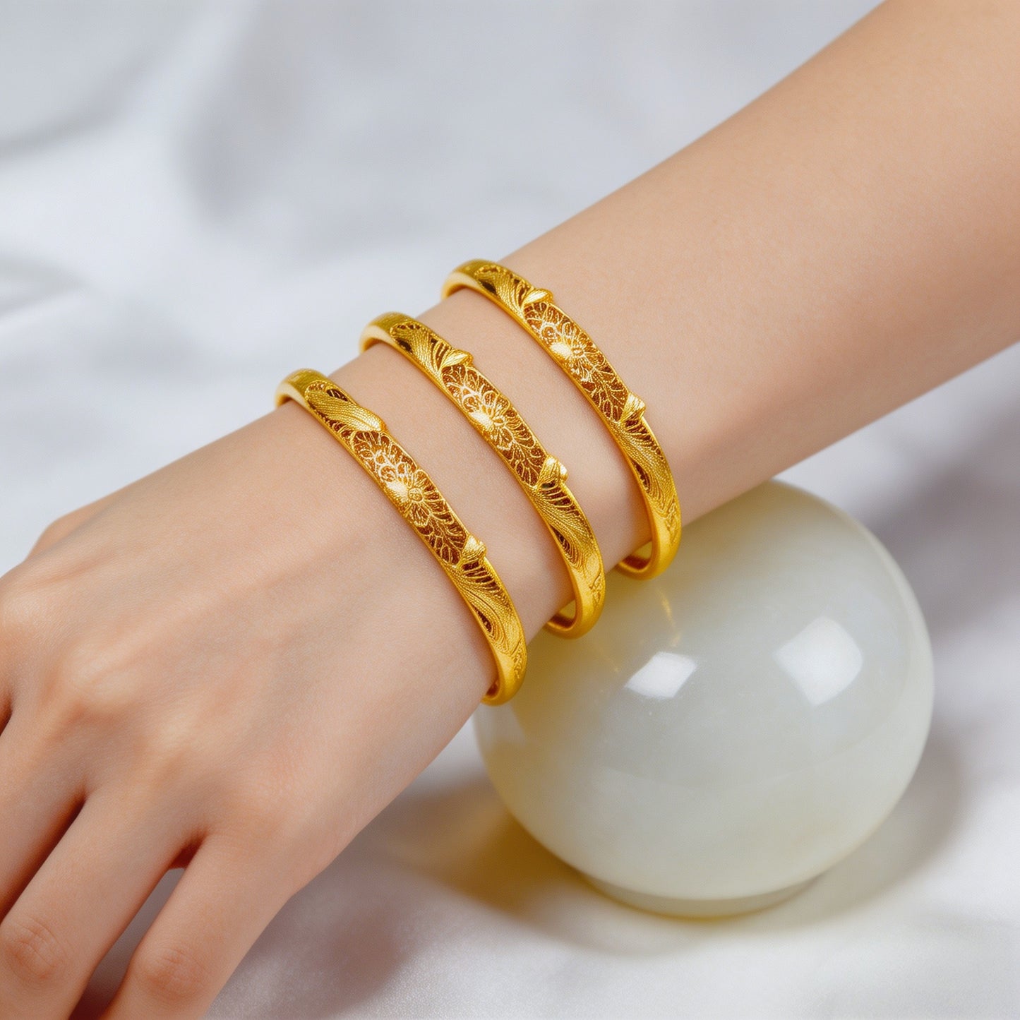 Women's Opening Imitation Dragon Phoenix Wedding Light Luxury Chinese Heritage Bracelets
